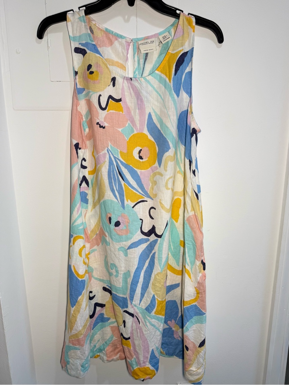 Rachel Zoe Linen Pastel Floral Dress
